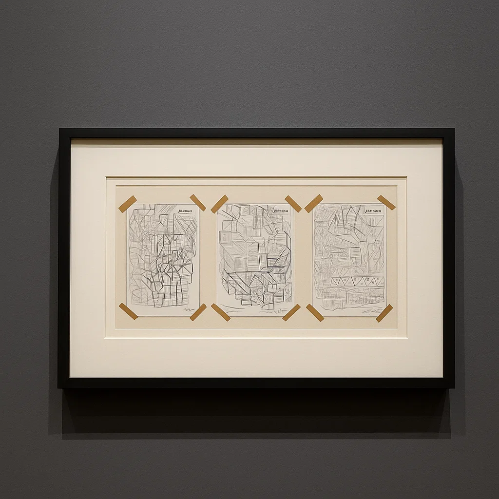 Minutes of a Wandering Mind — single work from the series, graphite on notebook paper.