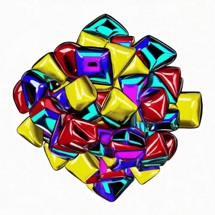 Minutes of a Wandering Mind — looping square animation of pencil scribbles forming and dissolving.